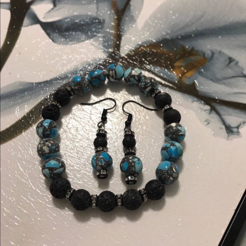 New Aromatherapy Diffuser Bracelet & Earrings